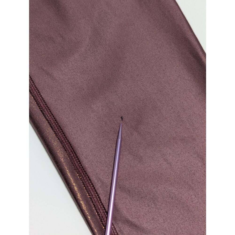 Maaji Prove Shimmery Leggings Workout Active Gym Womens Large Floral Purple - Picture 7 of 7